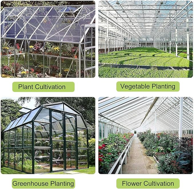 2PCS Auto Vent Opener Automatic Greenhouse Window Opener Roof Vent Opener Greenhouse Accessories for Garden Automatic Ventilation Gardening Tools Automatic Greenhouses Supplies (Dual Spring Opener)