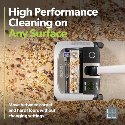 Gtech AirRAM Platinum Cordless Vacuum Cleaner - Includes Anti-Hair Wrap Brush Bar - Perfect for Carpet and Hardwood Floors - Rechargeable 22v Li-ion Battery - Lightweight (7 lbs.)