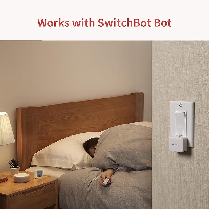 SwitchBot Remote One Touch Button - Compatible with SwitchBot Bot, Curtain Robot, Color Bulb, Plug Mini and Blind Tilt, Smart Home Easy to Control, Bluetooth Long Range 5.0